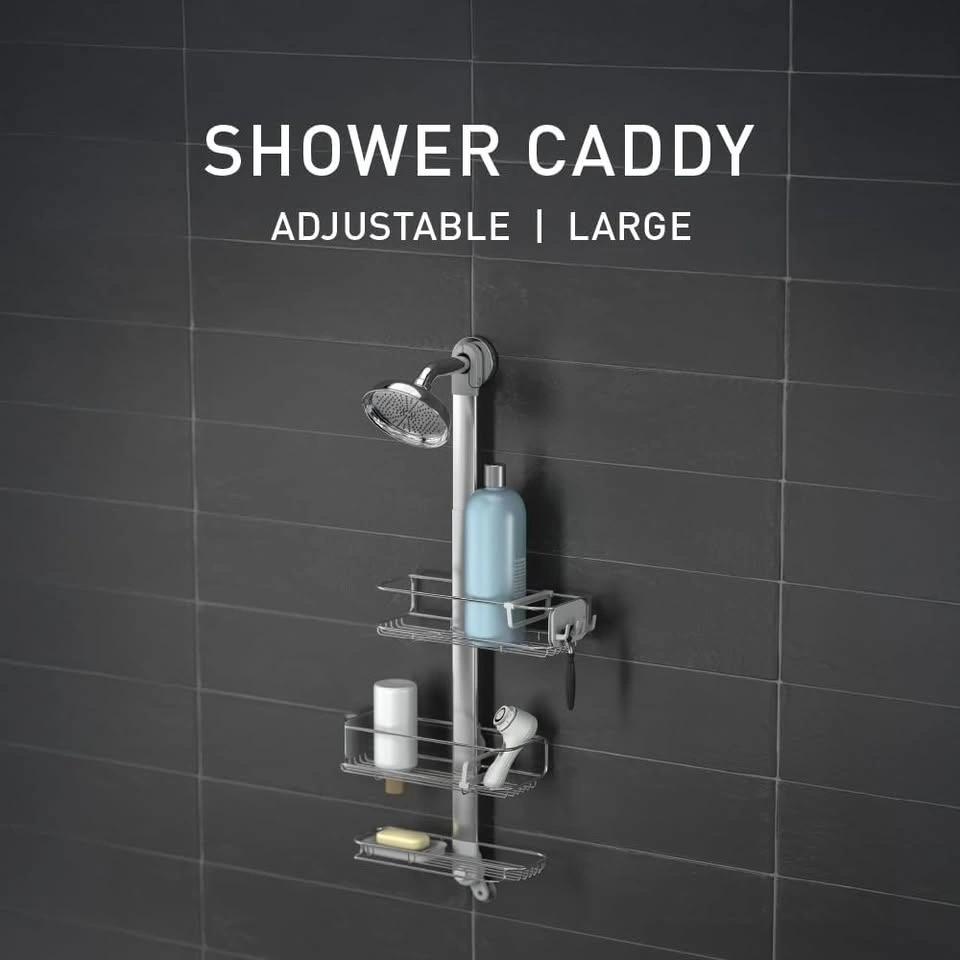 Simplehuman XL Rust-Resistant Adjustable Shower Caddy - photo 2