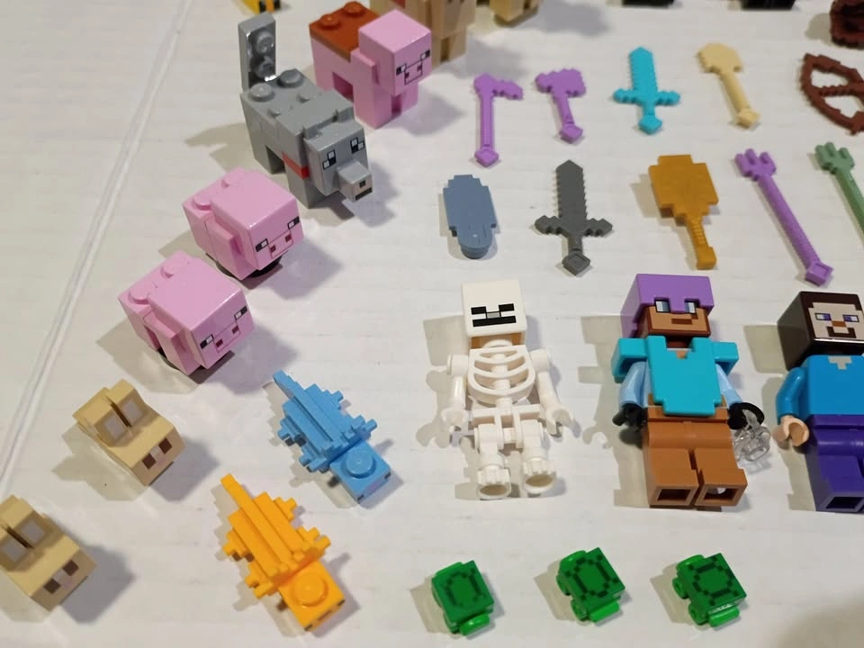 Large Lot of Lego Minifigs, Parts, Minecraft, Harry Potter - photo 2