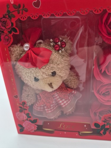 Red Flower Bear And Mug Combo Basket - photo 2