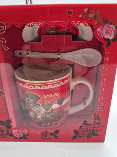 Red Flower Bear And Mug Combo Basket - photo 3
