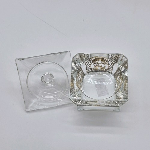 Clear Glass Square Decorative Jar with Lid for salt in pepper - photo 3