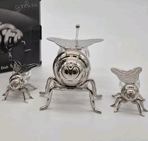 Godinger Silver Salt & Pepper Shaker With Honey Holder