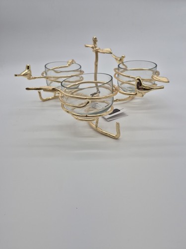 3 Section Golden Dish