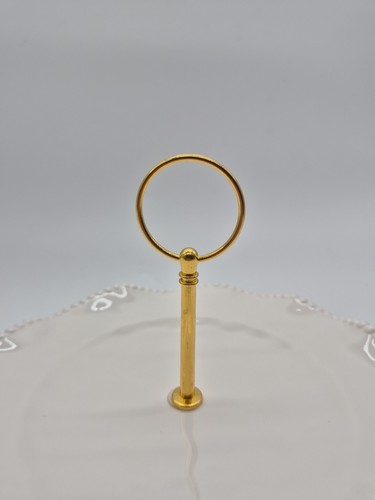 Golden And White 2 Layer Serving Plate - photo 4