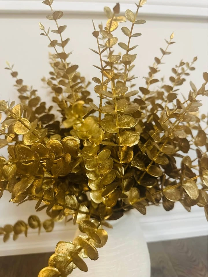 Gold Artificial Eucalyptus flowers - photo 4