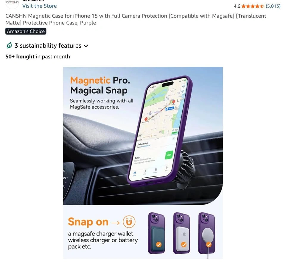 iPhone 15 magnetic snap case - photo 4