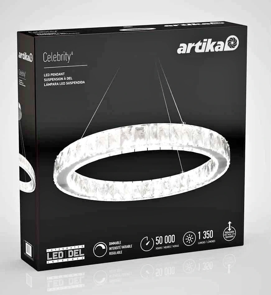 Brand new artika crystal ring chandelier