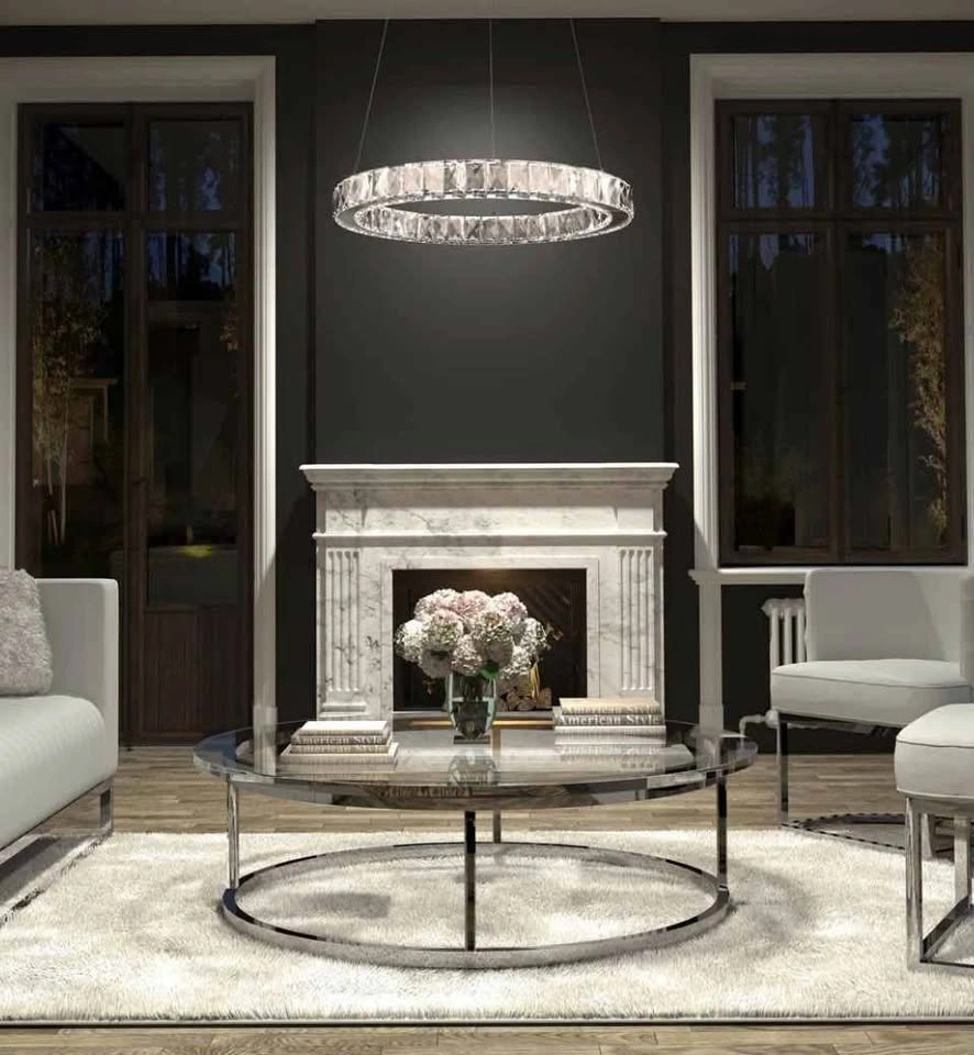 Brand new artika crystal ring chandelier - photo 2