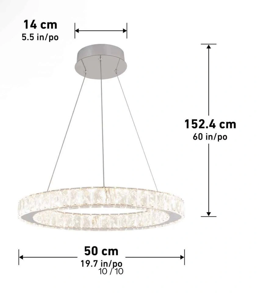 Brand new artika crystal ring chandelier - photo 4