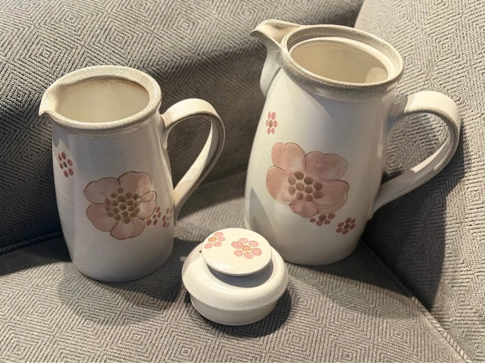 DENBY Gypsy pattern coffee pot and cream pitcher set - photo 2
