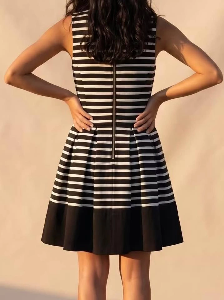 Armani Exchange Black and White Striped Dress (size 0) - photo 4