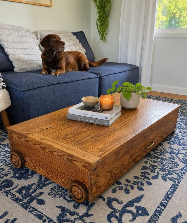 Antique storage unit / under the bed / coffee table