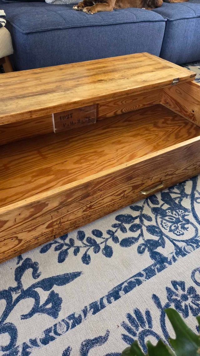 Antique storage unit / under the bed / coffee table - photo 2
