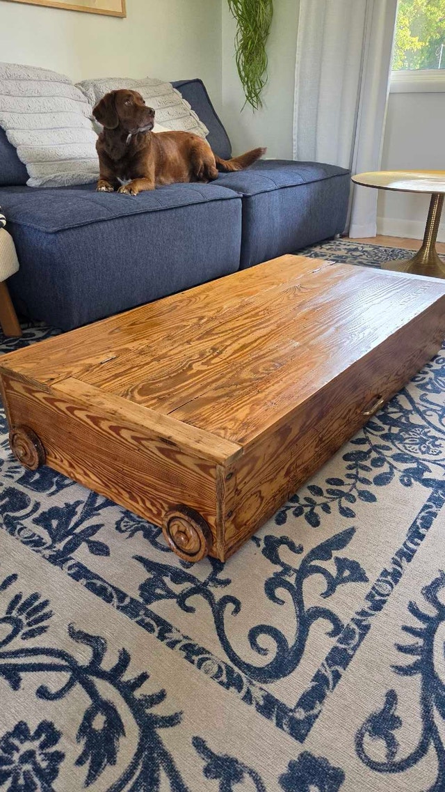 Antique storage unit / under the bed / coffee table - photo 3