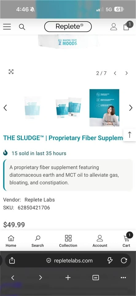 THE SLUDGE™ Fiber Supplement – Brand New, Unopened 🌱 - photo 2