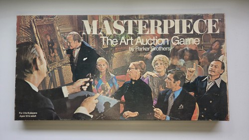 Vintage 1970 Masterpiece The Art Auction Board Game Parker Bros
