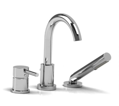 Riobel Riu Bathroom 3 Piece Roman Deck Faucet with Handshower