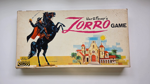 Vintage 1966 Walt Disney Productions ZORRO Board Game