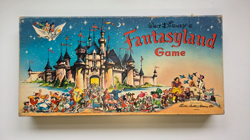 Vintage 1956 Parker Brothers PB Walt Disney's Fantasyland Board