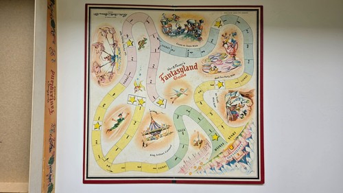 Vintage 1956 Parker Brothers PB Walt Disney's Fantasyland Board - photo 2