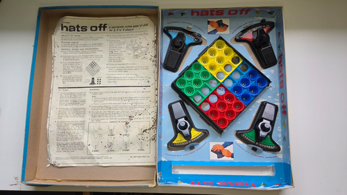 Vintage Hats Off Family Board Game 1968 Peter Pan Playthings - photo 4