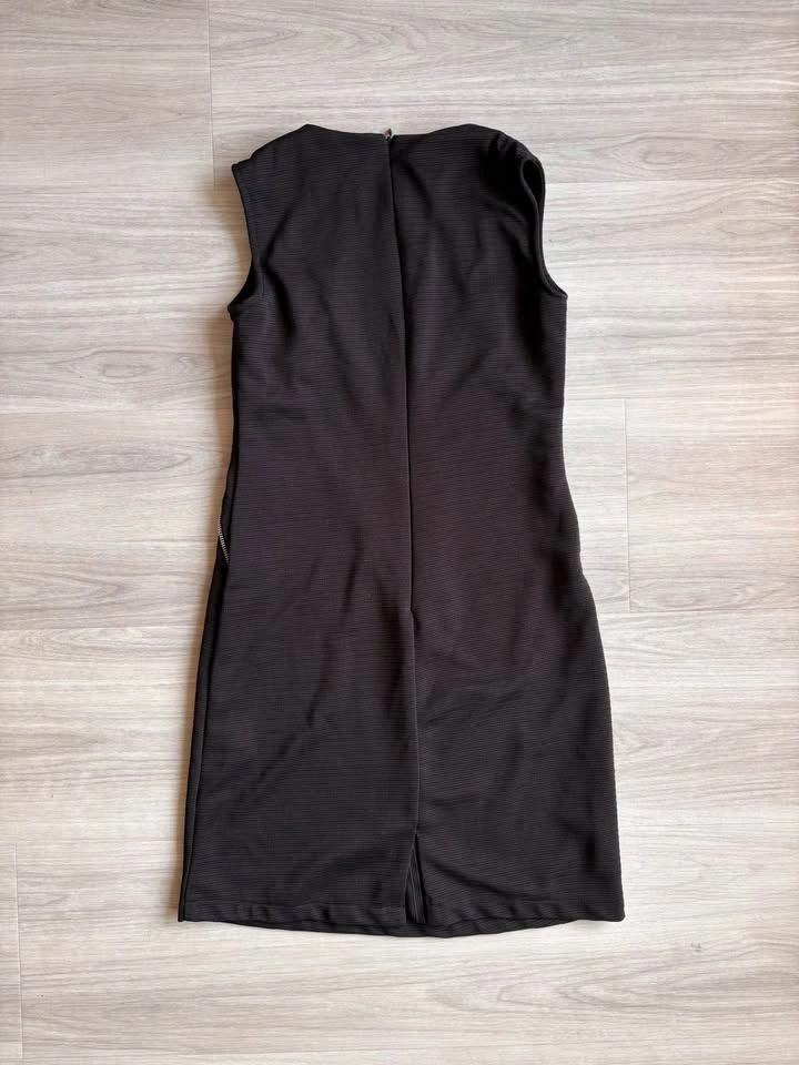 Zink London Black Sleeveless Zipper Detail Dress Size XS - photo 4