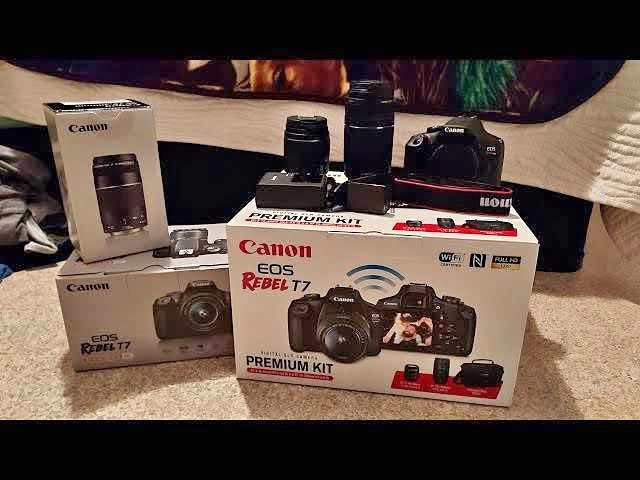 Canon T7 DSLR USED BUT ABSOLUTE NEW