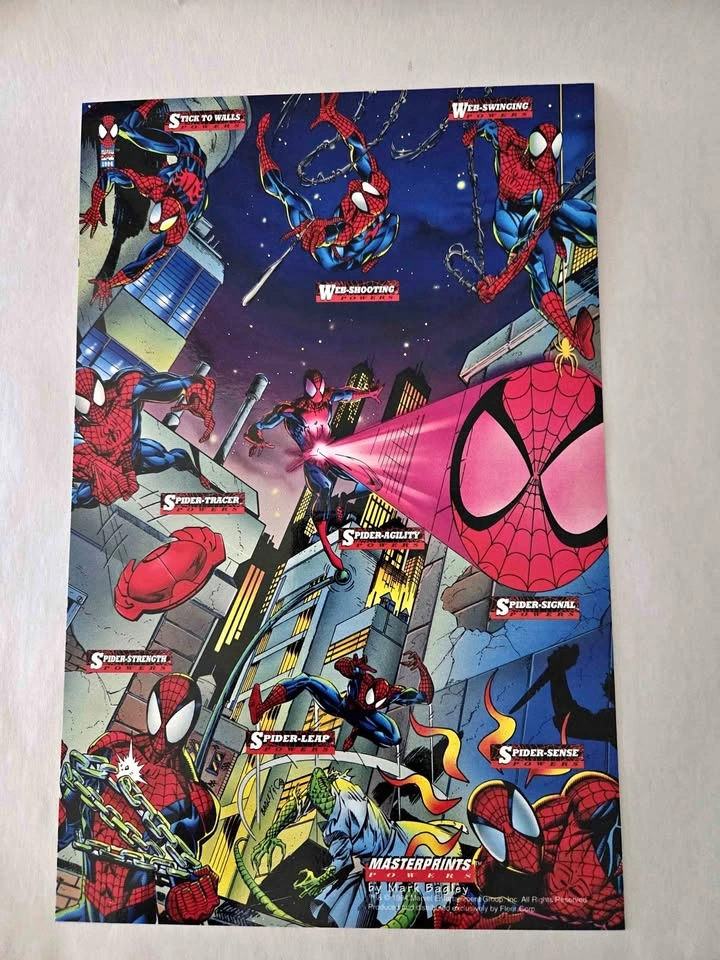 1994 Fleer Amazing Spider-Man Masterprints uncut promo sheet