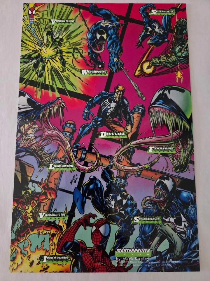 1994 Fleer Amazing Spider-Man Masterprints uncut promo sheet - photo 2