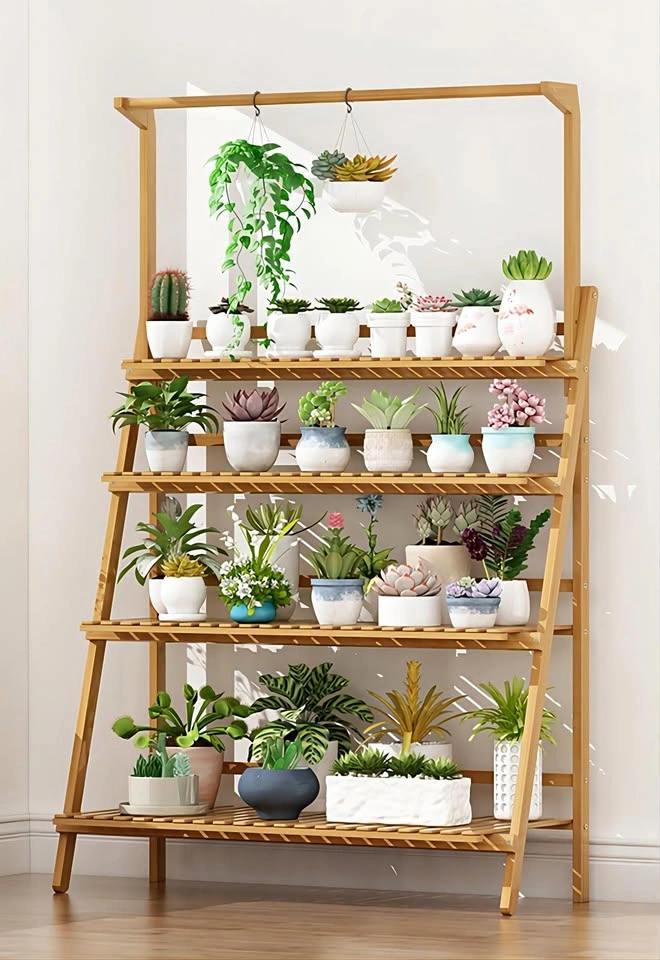Brand New PS005-Balcony Floor Stand Rack 4 Tier 100cm