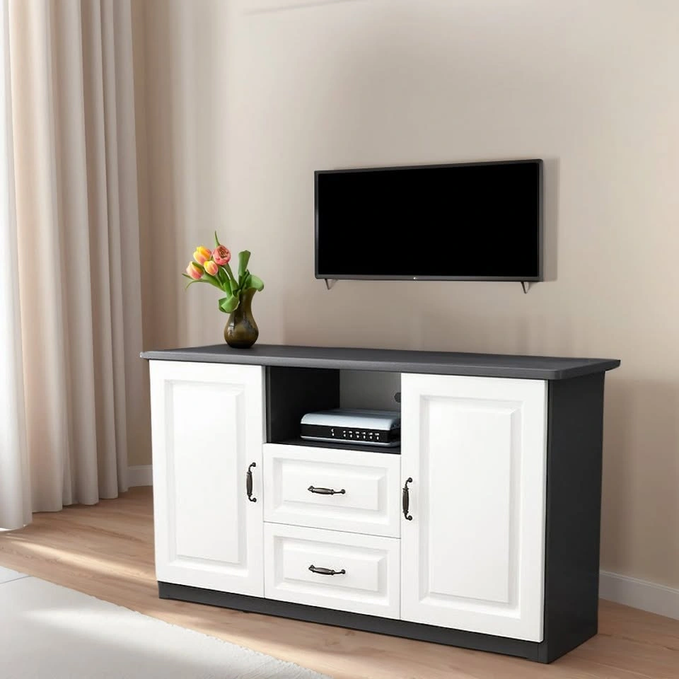 Craftsman-Inspired Solid Wood TV Stand - photo 2