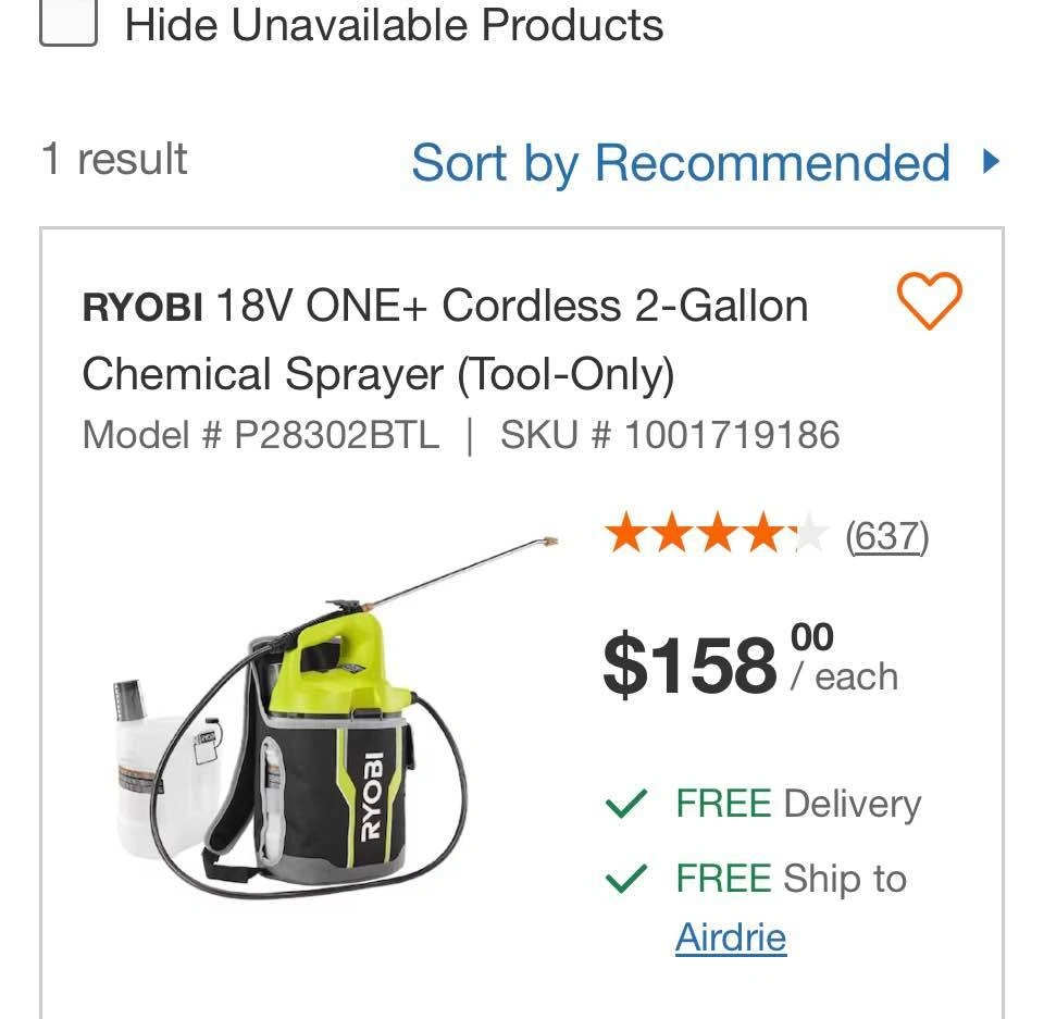 Ryobi ONE+ 18V Cordless 2-Gallon Chemical Sprayer - photo 3