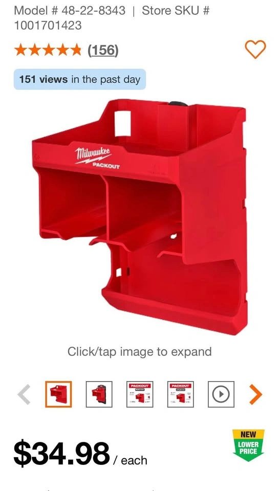 Milwaukee PACKOUT 2-Shelf Tool Station - photo 3