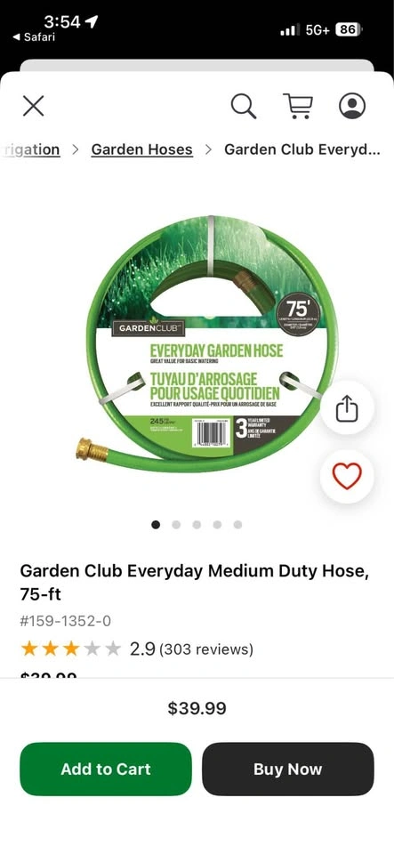 Garden Club Everyday Garden Hose, 75-ft - photo 2