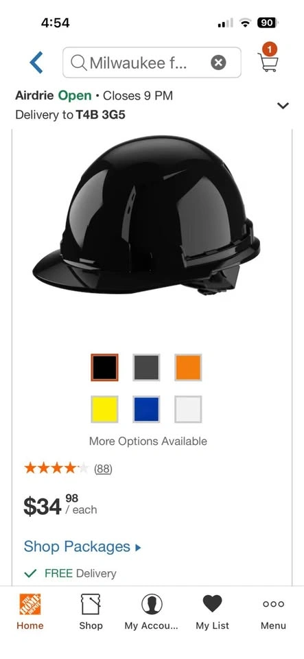Milwaukee BOLT Front Brim Hard Hat - photo 3