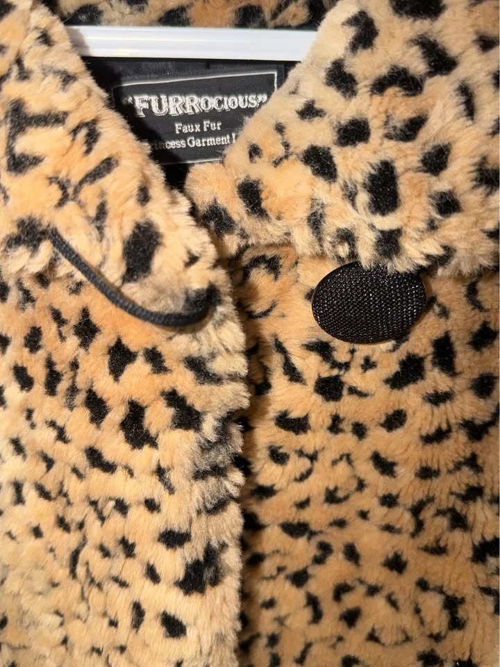 Furrocious Leopard Print Faux Fur Coat - Large - photo 4