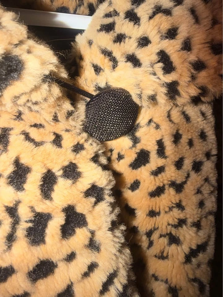 Furrocious Leopard Print Faux Fur Coat - Large - photo 5
