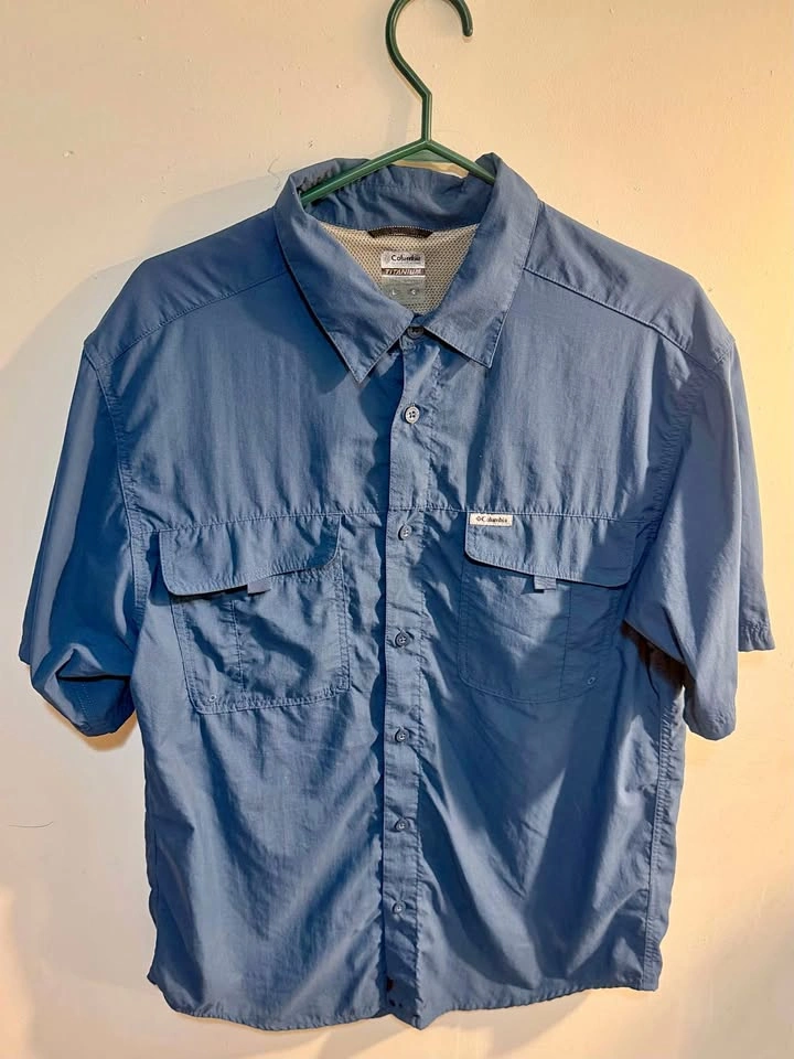 Columbia Titanium Short Sleeve Button Down Shirt - Large