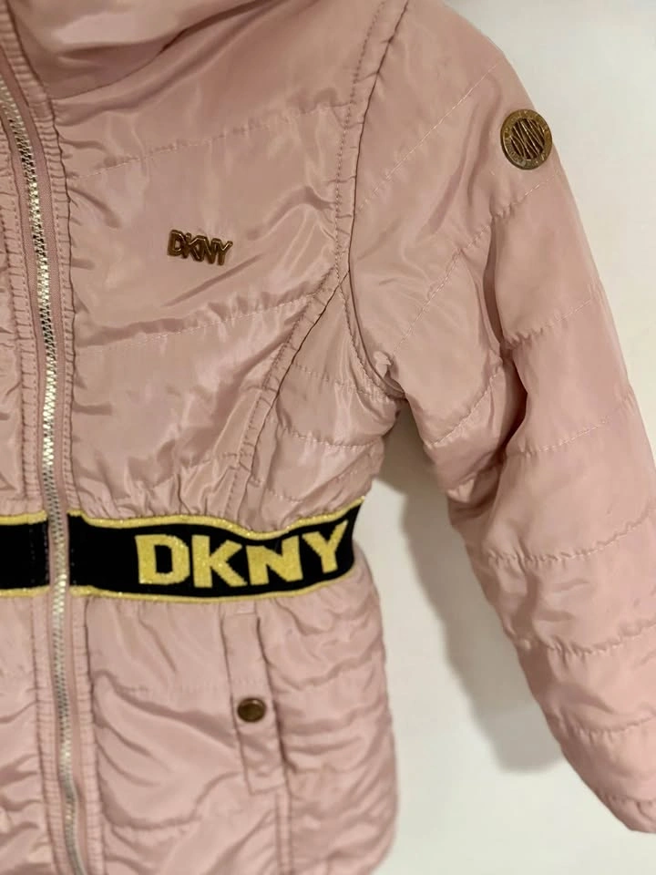 Girls Sz. 5/6 DKNY Pink Puffer Jacket - photo 4