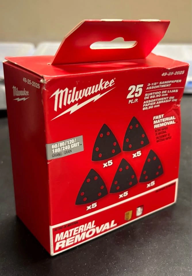Milwaukee 3-1/2" Sandpaper Assortment (25-Piece) - photo 2