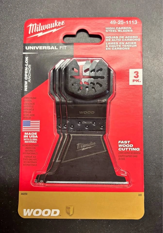 Milwaukee OPEN-LOK 3-Pack Wood Cutting Multi-Tool Blades