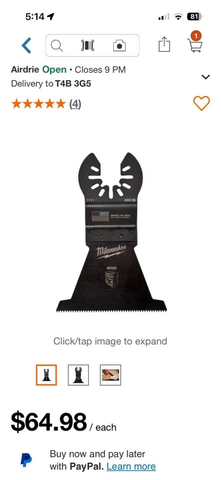 Milwaukee OPEN-LOK 3-Pack Wood Cutting Multi-Tool Blades - photo 3