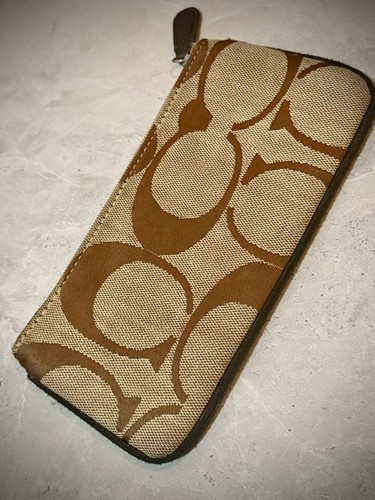 coach wristlet wallet brown - photo 3