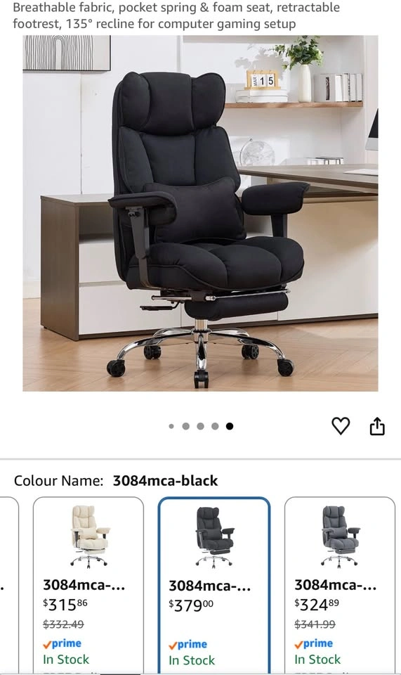 Gaming Chair – Brand New- Big & Tall, 400 lb Capacity - photo 2