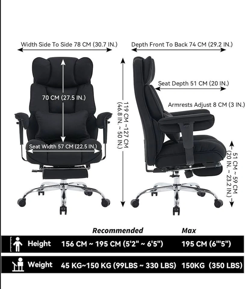 Gaming Chair – Brand New- Big & Tall, 400 lb Capacity - photo 3