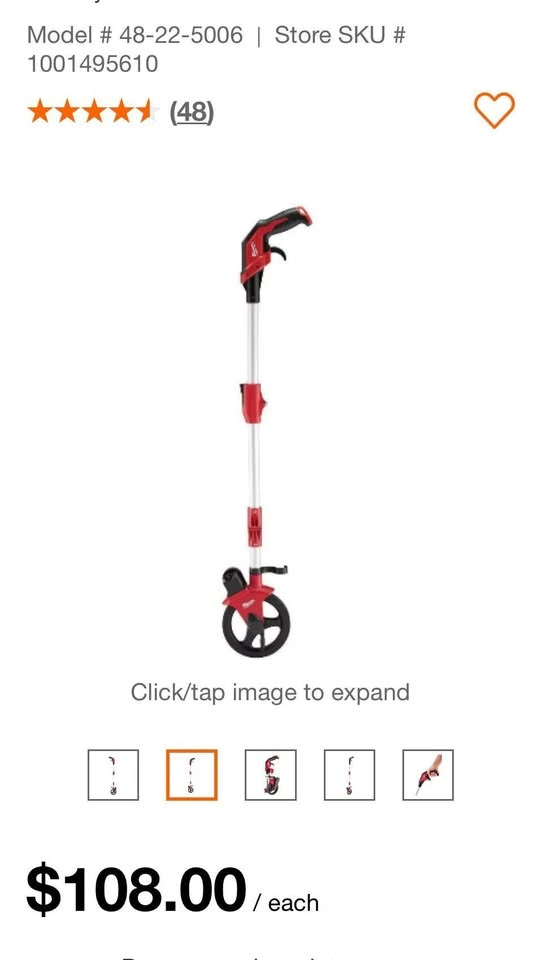 Milwaukee 6-Inch Measuring Wheel - photo 3