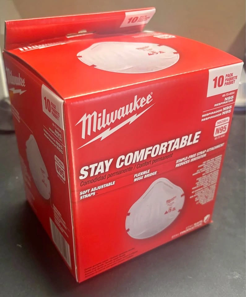 Milwaukee N95 Respirator 10 Pack
