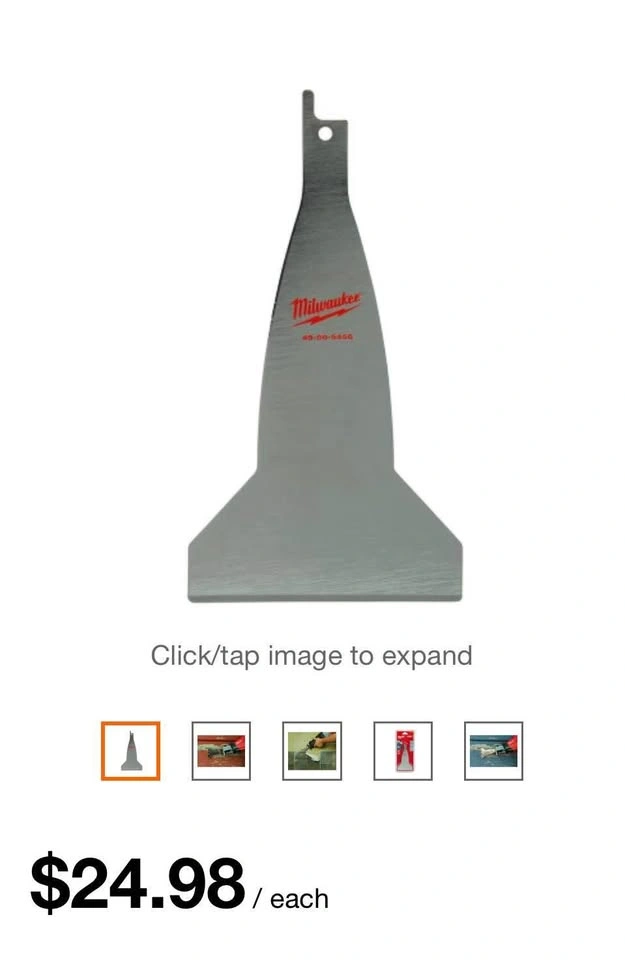Milwaukee 3" Scraper Blade 49-00-5456 - photo 2