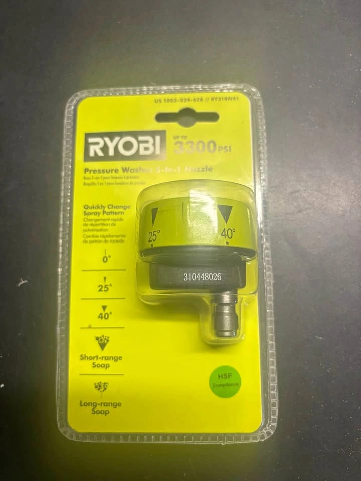 Ryobi 5-in-1 Pressure Washer Nozzle