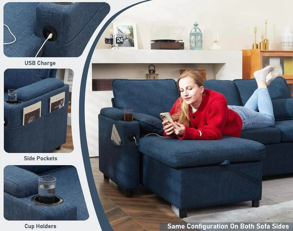 L Shaped Comfy 4 Seater Couch - photo 3
